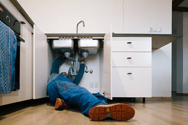 Professional Emergency Plumber technician working in Fishers Hill, VA